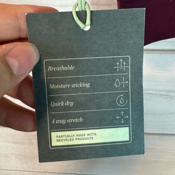 We Wander Purple Racerback Sports Bra Size Large - Picture 6 of 8